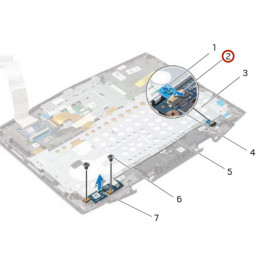 Dell Alienware 14 Замена платы кнопки питания